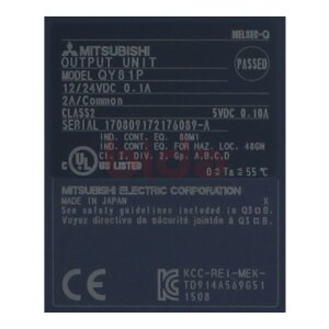 Mitsubishi QY81P Digitales Ausgangsmodul / Digital Output...