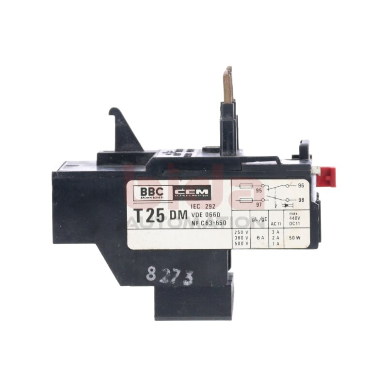 BBC/CEM T 25 DM &Uuml;berlastrelais Overload Relay  440V 6A