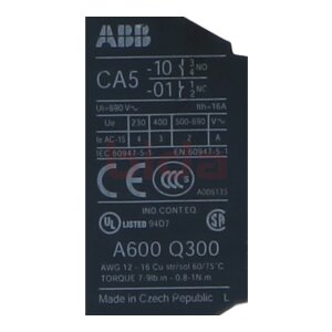 ABB CA5-10 (A600 Q300) Hilfskontaktblock Auxiliary...