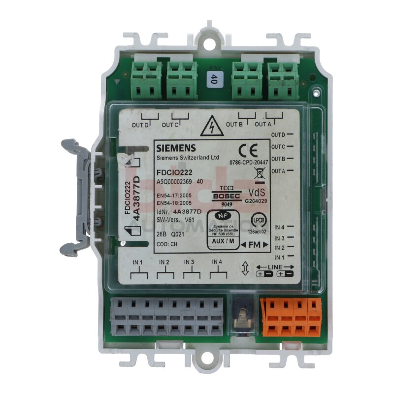 Siemens FDCIO222 / A5Q00002369 Ein-/Ausgabebaustein Input/output module