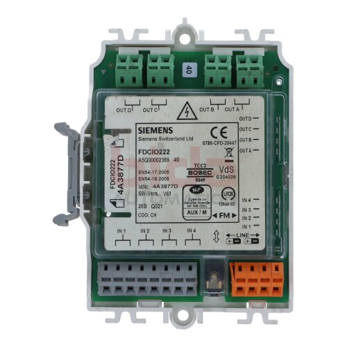 Siemens FDCIO222 / A5Q00002369 Ein-/Ausgabebaustein Input/output module