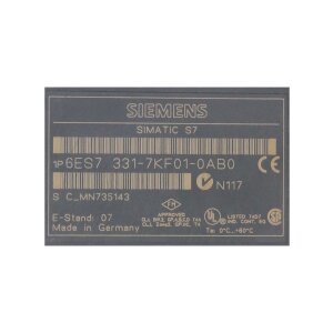 Siemens 6ES7331-7KF01-0AB0 / 6ES7331-7KF01-0AB0 SIMATIC...