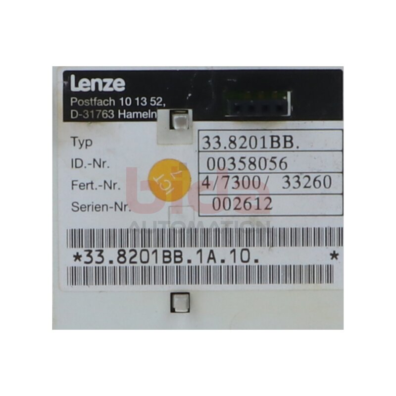 Lenze 33.8201BB (00358056) Bedienmodul Control module