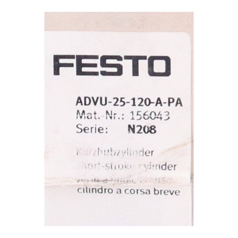 Festo ADVU-25-120-A-PA (156043) Kompaktzylinder Compact cylinder