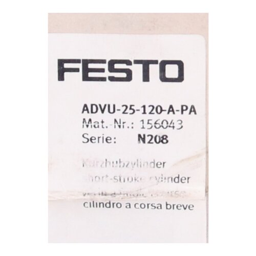 Festo ADVU-25-120-A-PA (156043) Kompaktzylinder Compact cylinder