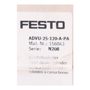 Festo ADVU-25-120-A-PA (156043) Kompaktzylinder Compact...