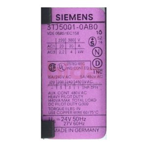 Siemens 3TJ5001-0AB0 Schütz Contector 24V 50Hz