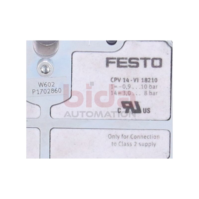 Festo CPV14-EPL-PEU (188456) Endplatte / end plate