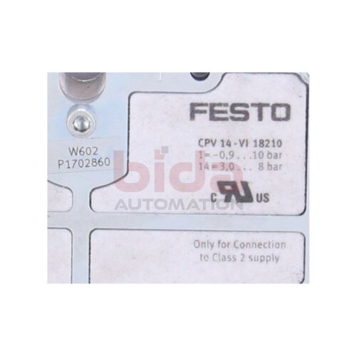 Festo CPV14-EPL-PEU (188456) Endplatte / end plate