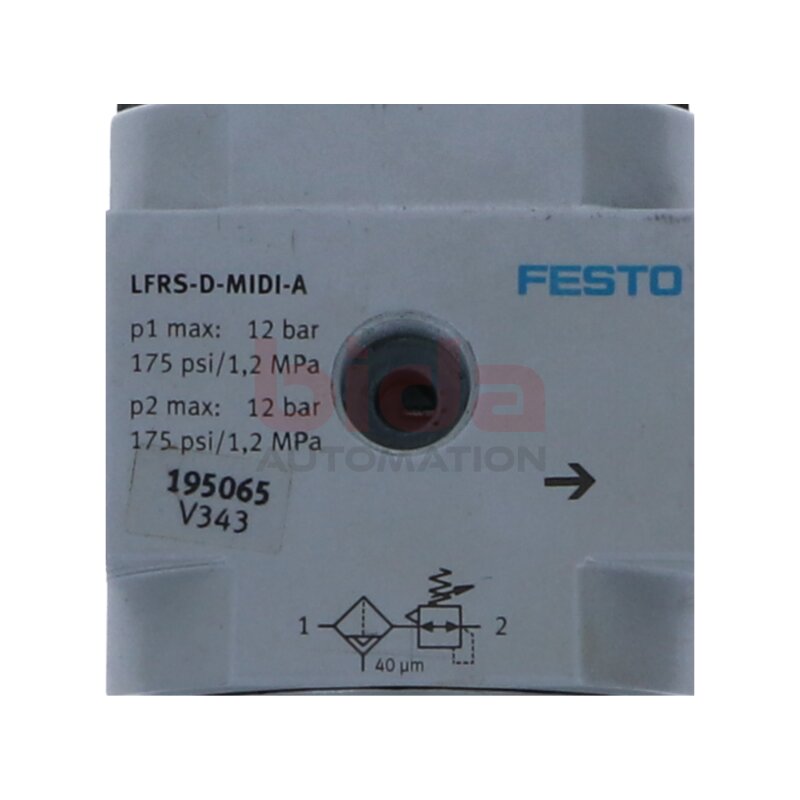 Festo LFRS-D-MIDI-A  (195065) Wartungseinheit / maintenance unit 12bar