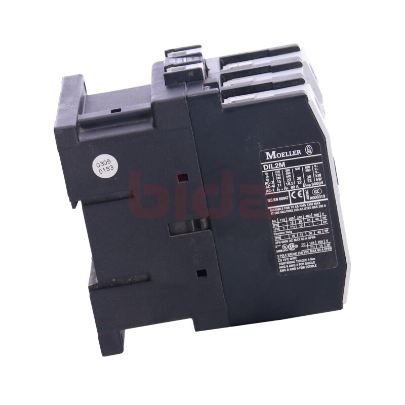 Moeller DIL 2 M Leistungssch&uuml;tz Power Contactor 250 VDC 90A
