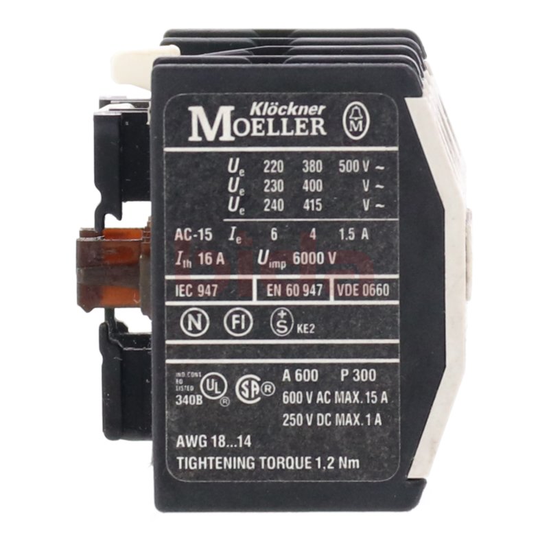 Moeller 22 DIL Hilfsschalter Auxiliary switch 600 V AC 15A