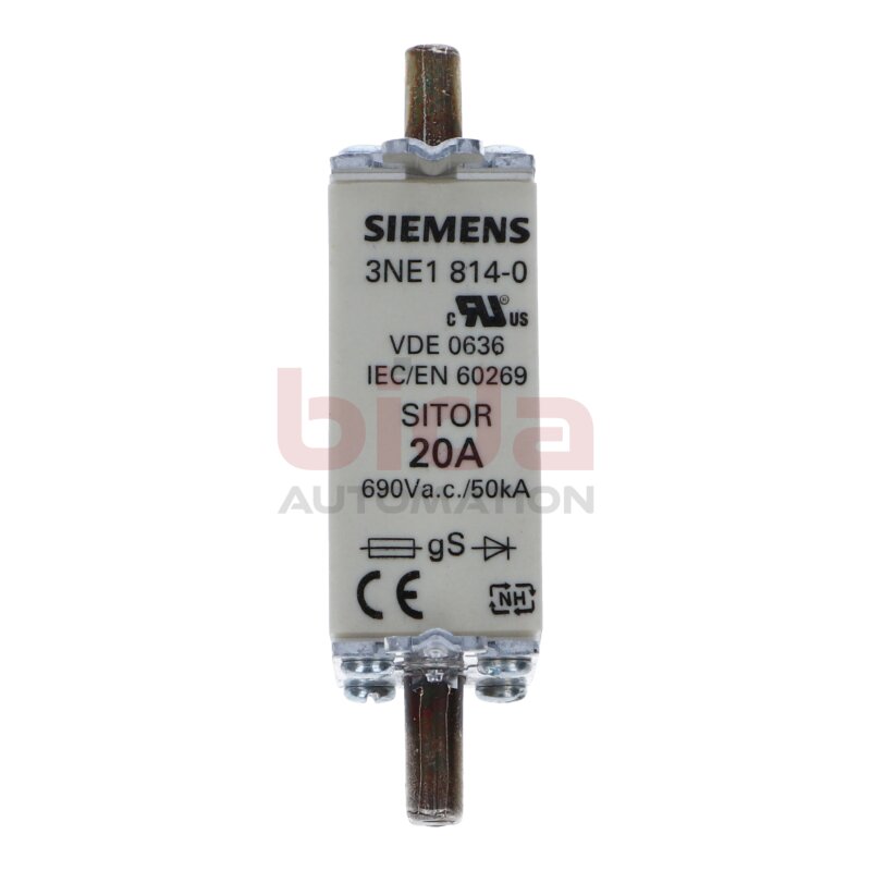 Siemens 3NE1814-0 / 3NE1 814-0 SITOR-Sicherungseinsatz Fuse insert