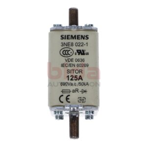Siemens 3NE8022-1 / 3NE8 022-1 SITOR-Sicherungseinsatz /...