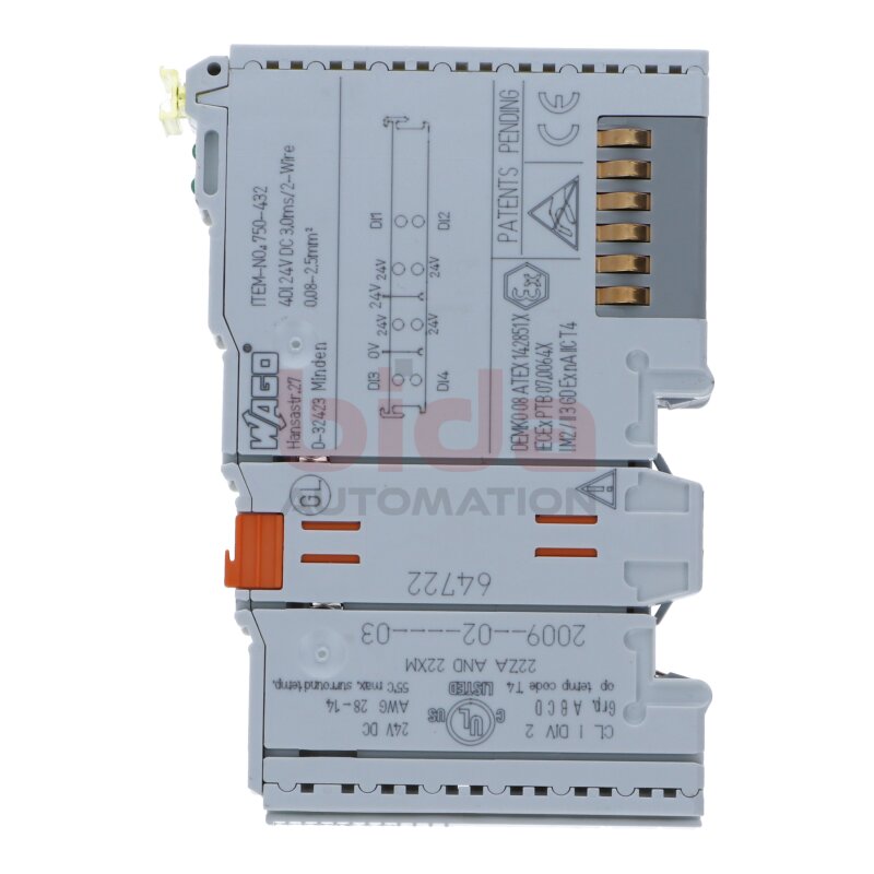 WAGO 750-432 4-Kanal-Digitaleingang 4-channel digital input