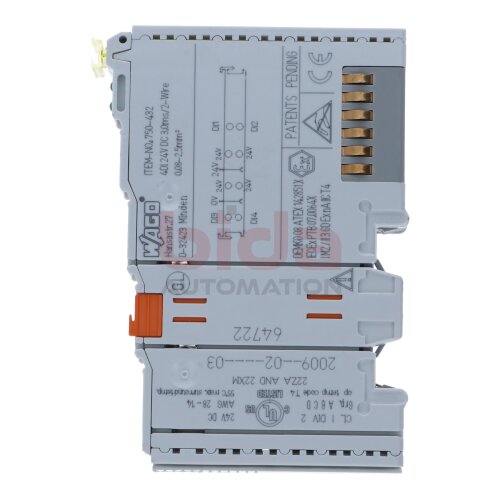 WAGO 750-432 4-Kanal-Digitaleingang 4-channel digital input