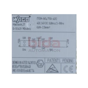 WAGO 750-432 4-Kanal-Digitaleingang 4-channel digital input