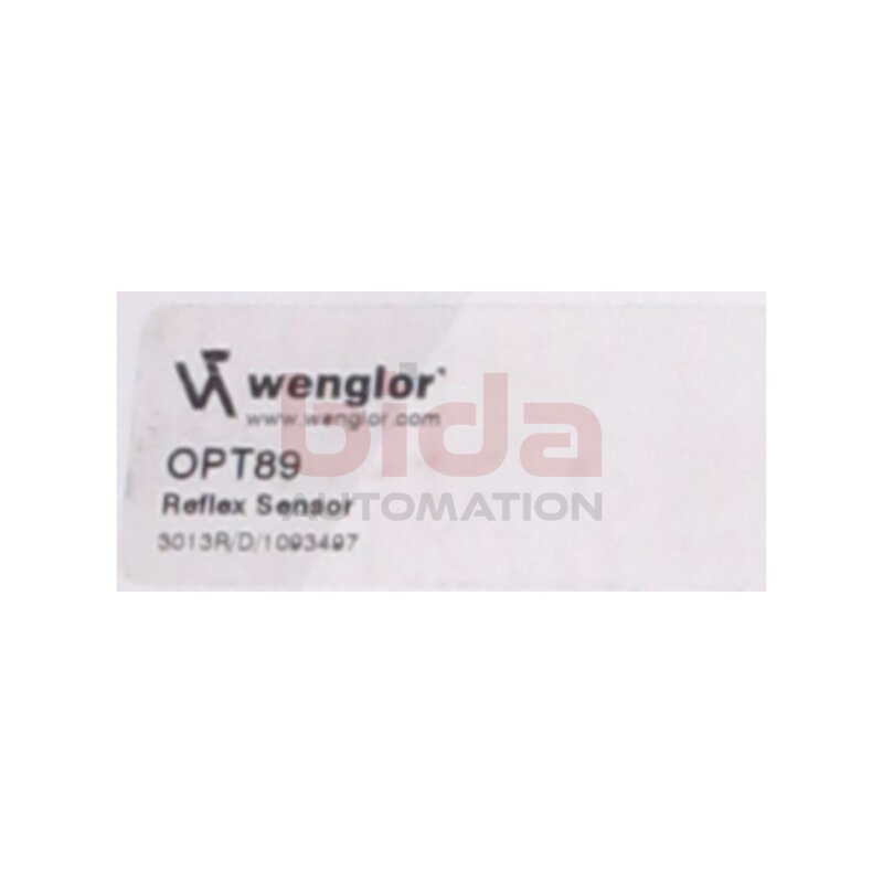Wenglor OPT89 Reflextaster mit Hintergrundausblendung / Reflective sensor with background suppression