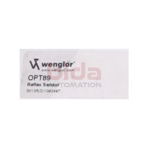 Wenglor OPT89 Reflextaster mit Hintergrundausblendung / Reflective sensor with background suppression
