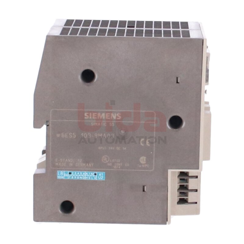 Siemens 6ES5103-8MA03 / 6ES5 103-8MA03 SIMATIC S5 CPU 103 Zentralbaugruppe Central Assembly f&uuml;r S5-100U