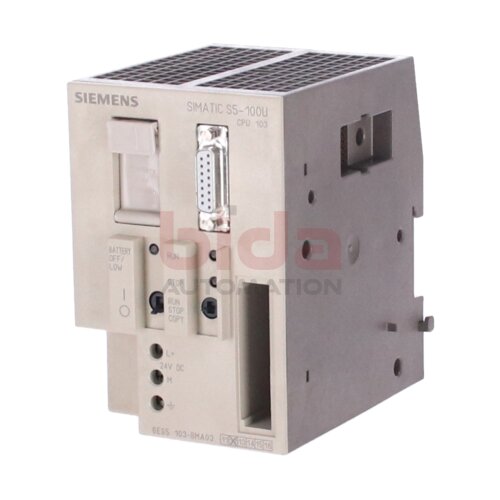 Siemens 6ES5103-8MA03 / 6ES5 103-8MA03 SIMATIC S5 CPU 103 Zentralbaugruppe Central Assembly f&uuml;r S5-100U