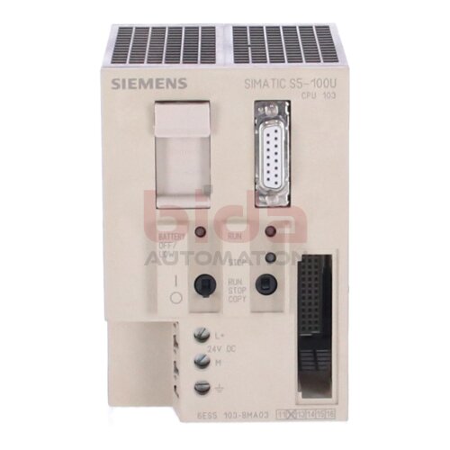 Siemens 6ES5103-8MA03 / 6ES5 103-8MA03 SIMATIC S5 CPU 103 Zentralbaugruppe Central Assembly f&uuml;r S5-100U