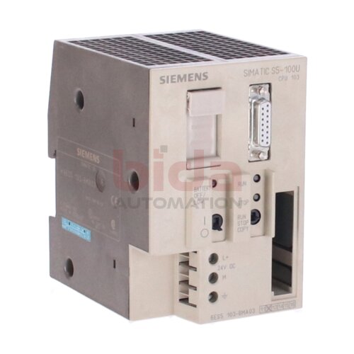 Siemens 6ES5103-8MA03 / 6ES5 103-8MA03 SIMATIC S5 CPU 103 Zentralbaugruppe Central Assembly f&uuml;r S5-100U