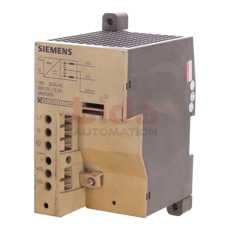 Siemens 3RX9300 / 3RX9 300 AS‑Interface Netzteil mit Datenentkopplung / AS‑INTERFACE Power Supply Unit