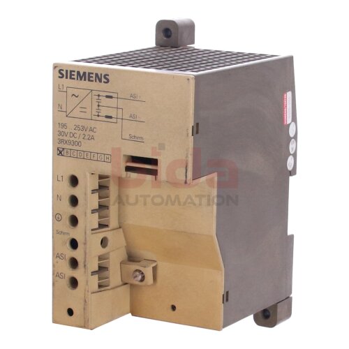 Siemens 3RX9300 / 3RX9 300 AS‑Interface Netzteil mit Datenentkopplung / AS‑INTERFACE Power Supply Unit