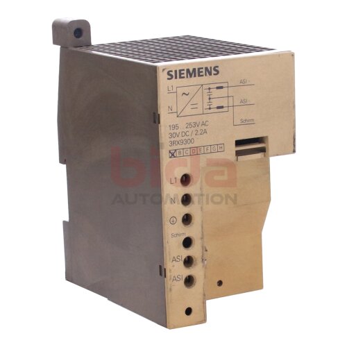 Siemens 3RX9300 / 3RX9 300 AS‑Interface Netzteil mit Datenentkopplung / AS‑INTERFACE Power Supply Unit