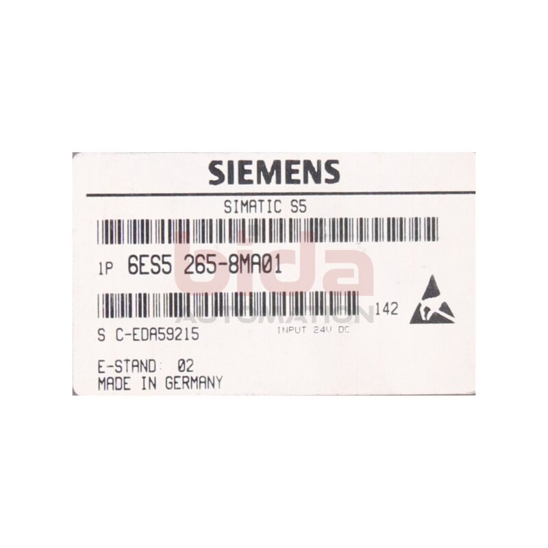 Siemens 6ES5265-8MA01 / 6ES5 265-8MA01 SIMATIC S5 High Speed ​​SUB-Control IP 265