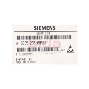 Siemens 6ES5265-8MA01 / 6ES5 265-8MA01 SIMATIC S5 High...