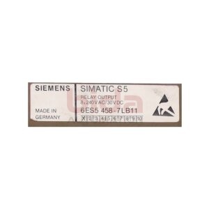 Siemens 6ES5458-7LB11 / 6ES5 458-7LB11 SIMATIC S5,...