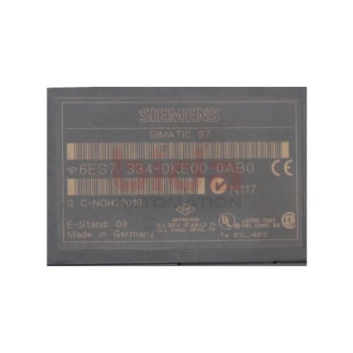 Siemens 6ES7334-0KE00-0AB0 / 6ES7 334-0KE00-0AB0 SIMATIC S7-300, Analogbaugruppe SM 334 / analogue module
