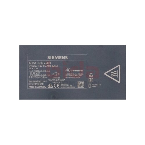 Siemens 6ES7407-0DA02-0AA0 / 6ES7 407-0DA02-0AA0 SIMATIC S7-400 Stromversorgung PS407 Power supply
