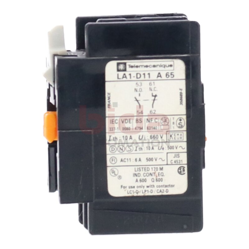 Telemecanique LA1-D11 A 65 Kontaktblock  Contact block 10A 660V