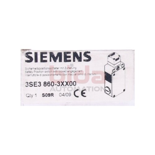 Siemens 3SE3 860-3XX00 /  3SE3860-3XX00  POSITIONSSCHALTER / POSITION SWITCH  24V