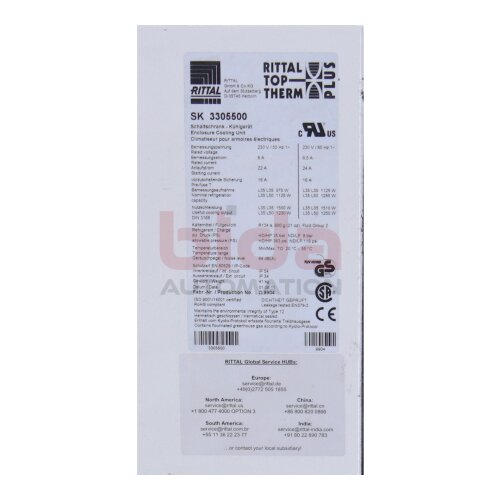 RITTAL SK 3305500 / SK3305500 Schaltschrank-K&uuml;hlger&auml;t Control cabinet cooling unit