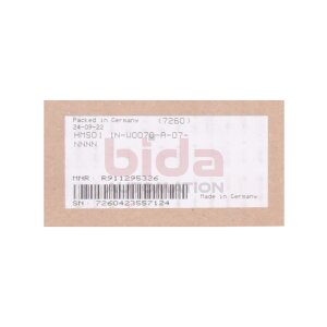Rexroth HMS01.1N-W0070-A-07-NNNN (R911295326) IndraDrive...
