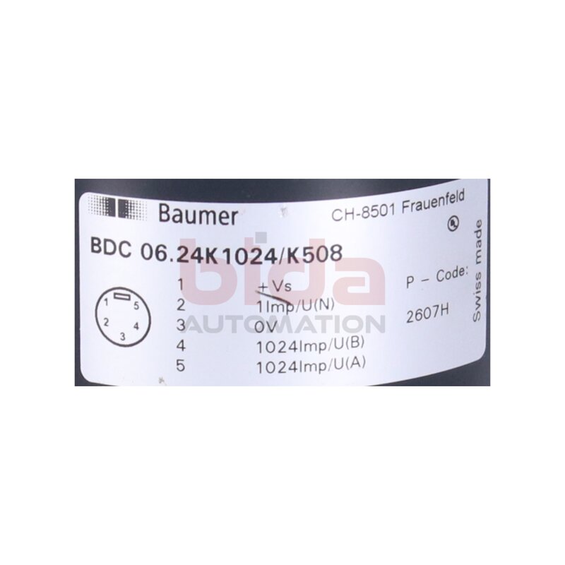 Baumer BDC 06.24K1024/K508 / BDC 06.24K 1024/K508 Drehgeber Encoder