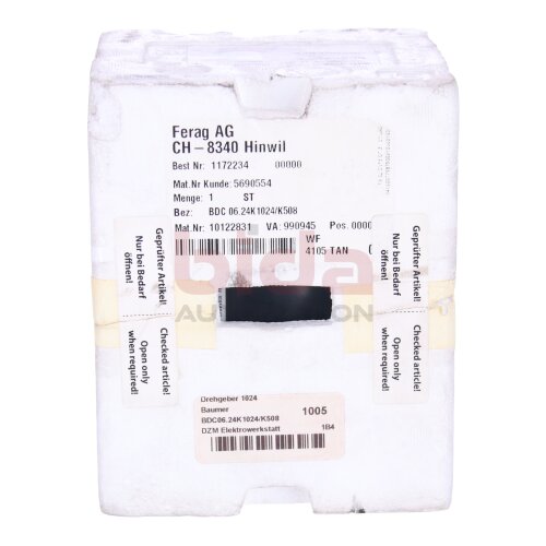 Baumer BDC 06.24K1024/K508 / BDC 06.24K 1024/K508 Drehgeber Encoder