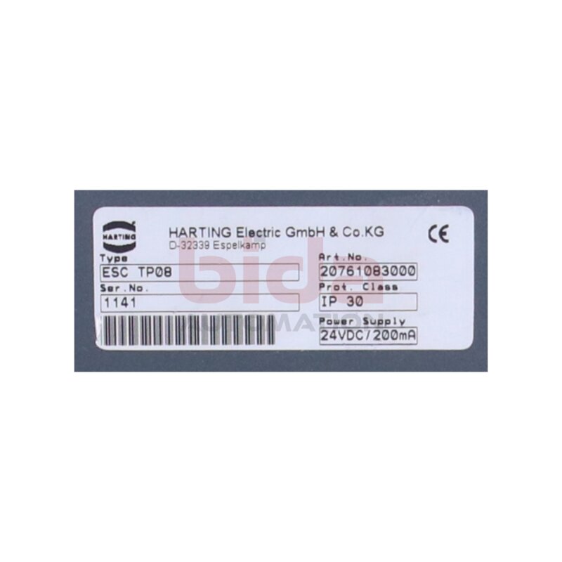 HARTING  ESC TP08 (20761083000) Ethernet-Switch 24 V DC