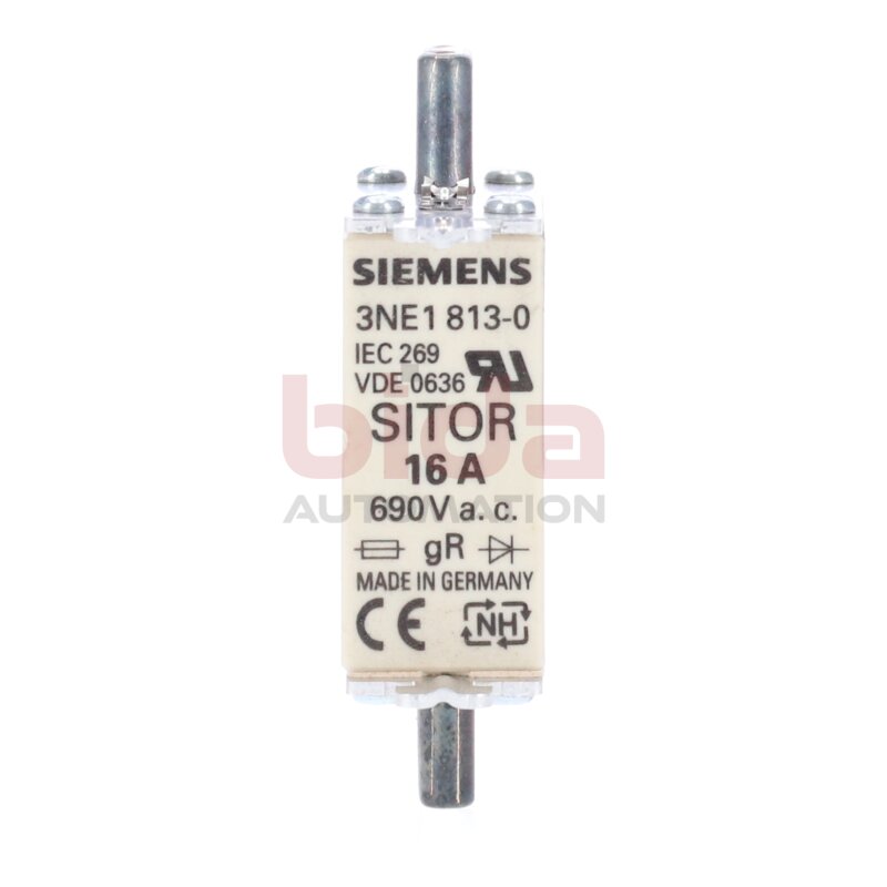 Siemens 3NE1813-0 (3NE1 813-0) Sicherungseinsatz Fuse Insert 16A 690V
