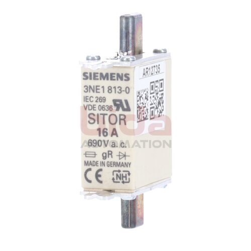 Siemens 3NE1813-0 (3NE1 813-0) Sicherungseinsatz Fuse Insert 16A 690V