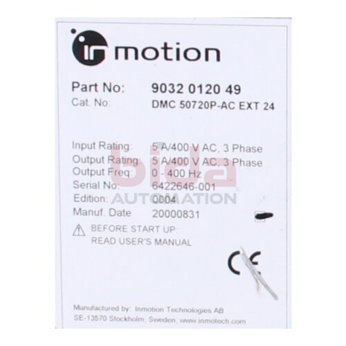 ATLAS COPCO 9032 0120 49 (DMC 50720P-AC EXT 24)