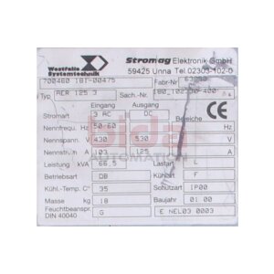 STROMAG  AER 125.3  (700460 181-00472) 63888...