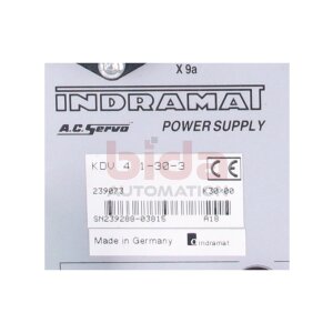 INDRAMAT KDV 4.1-30-3 Versorgungsmodul / Supply Module