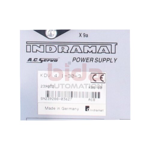 INDRAMAT  KDV 4.1-30-3 Versorgungsmodul / power supply