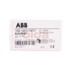 ABB AL9-30-01 Schütz / Contactor 24V