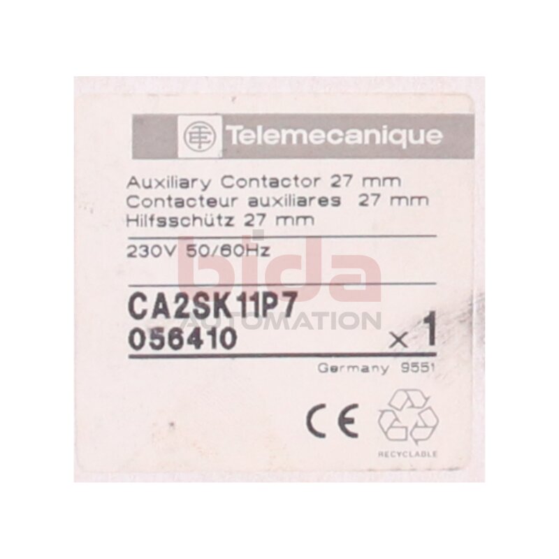 Telemecanique CA2SK11 (056410) Hilfssch&uuml;tz Auxiliary contactor